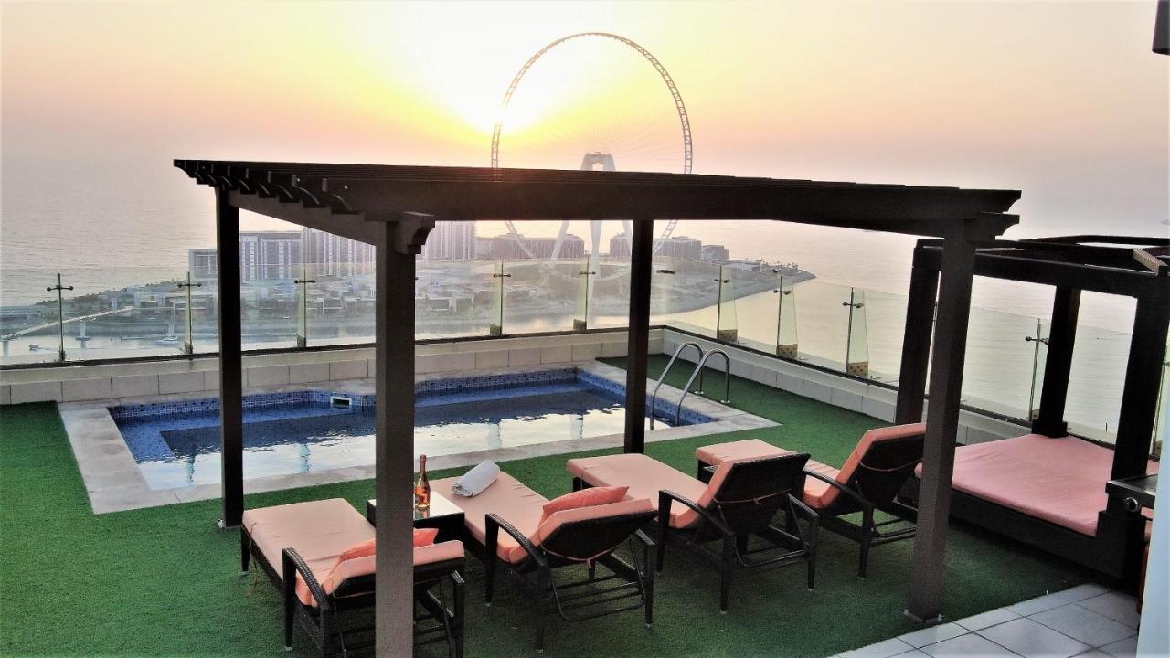 Jbr Penthouse With Terrace Pool Appartement Dubai Buitenkant foto