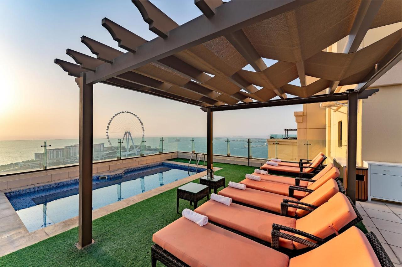Jbr Penthouse With Terrace Pool Appartement Dubai Buitenkant foto